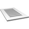 Ekena Millwork Vertical Surface Mount PVC Gable Vent: Functional, w/ 3-1/2"W x 1"P Standard Frame, 18"W x 30"H GVPVE18X3001SF - alternate 5
